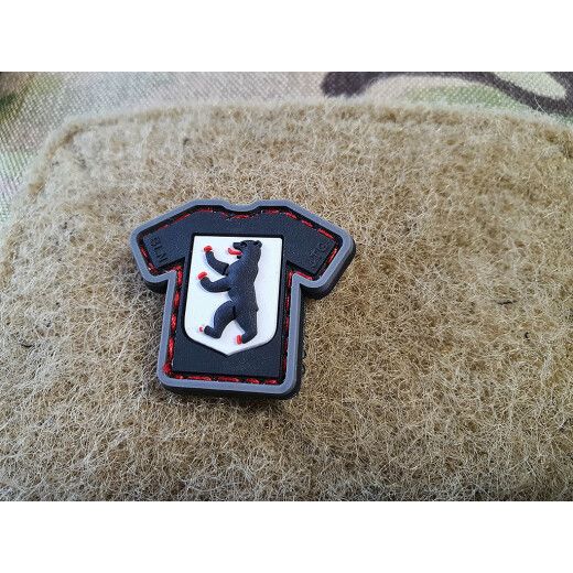 JTG micro Berlin Bear Shirt Patch, JTG 3D Rubber Patch