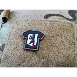 JTG micro Berlin Bear Shirt Patch, JTG 3D Rubber Patch