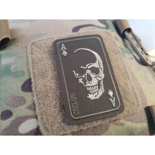 Face Of War Patch, embroided, RangerGreen