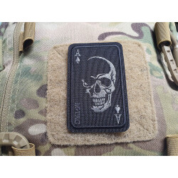 Face Of War Patch, embroided, black-grey