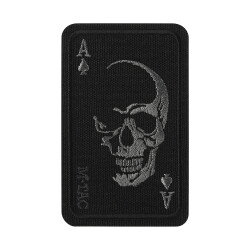 Face Of War Patch, embroided, black-grey