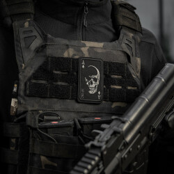 Face Of War Patch, gestickt, black-grey