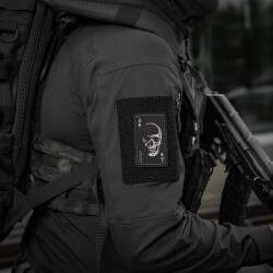 Face Of War Patch, gestickt, black-grey