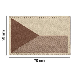 Czech Republic Flag Patch, Desert
