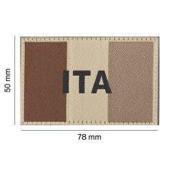 Italy Flag Patch, Desert