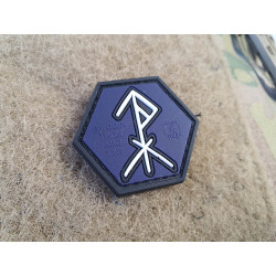 JTG Protection Rune Patch, Protected by Odin, Thor, Tyr, Hexagon Patch, JTG 3D Rubber Patch