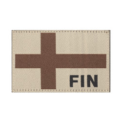 Finland Flag Patch, Desert