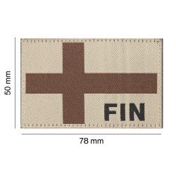 Finland Flag Patch, Desert