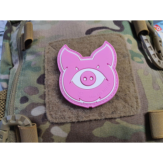 JTG MonsterPig Patch, pink, JTG 3D Rubber Patch