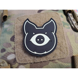 JTG MonsterPig Patch, gid, JTG 3D Rubber Patch