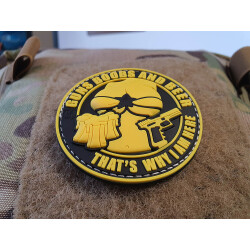 JTG Guns Boobs and Beer Patch, yellow / JTG 3D Rubber Patch