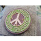 JTG Peace Patch, &quot;PEACE THROUGH SUPERIOR FIREPOWER&quot;, multicam, JTG 3D Rubber Patch