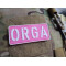 JTG ORGA Patch, pink, JTG 3D Rubber Patch