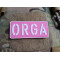 JTG ORGA Patch, pink, JTG 3D Rubber Patch