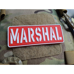 JTG MARSHAL Patch, red-white, JTG 3D Rubber Patch