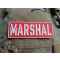 JTG MARSHAL Patch, red-white, JTG 3D Rubber Patch
