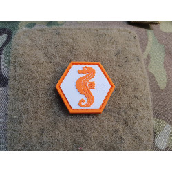 JTG Seehorse Patch, fullcolor, Hexagon Patch, JTG 3D Rubber Patch