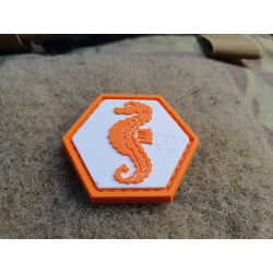 JTG Seepferdchen Patch, fullcolor, Hexagon Patch, JTG 3D Rubber Patch