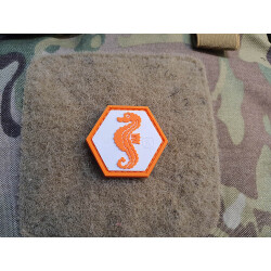 JTG Seepferdchen Patch, fullcolor, Hexagon Patch, JTG 3D Rubber Patch