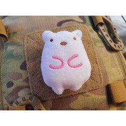 JTG plush patch SNOWY, with velcro on the back