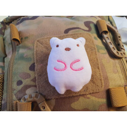 JTG plush patch SNOWY, with velcro on the back