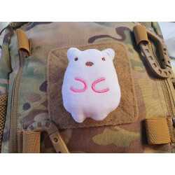 JTG plush patch SNOWY, with velcro on the back