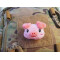 JTG plush patch Pinkismile, with velcro on the back