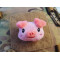 JTG plush patch Pinkismile, with velcro on the back