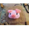 JTG plush patch Pinkismile, with velcro on the back