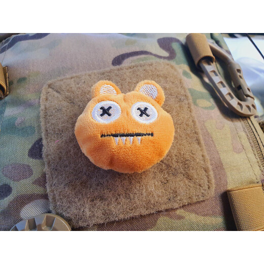 JTG plush patch Knocky, with velcro on the back