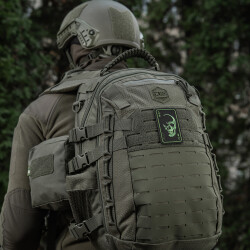 Face Of War Patch, embroided, black-olive