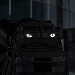 Tiger Eyes, Lasercut Molle Stripes, Set, black, reflective, Cordura Lasercut