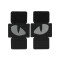 Tiger Eyes, Lasercut Molle Stripes, Set, black, reflective, Cordura Lasercut