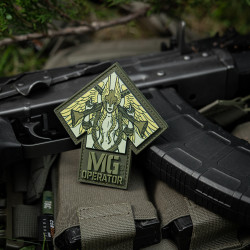 MG Operator Patch, Ranger Green, 3d Rubber Patch