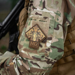 MG Operator Patch, Coyote, 3d Rubber Patch