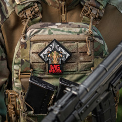 MG Operator Patch, Red Grey, 3d Rubber Patch