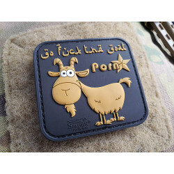JTG  F. THE GOAT Patch, tan, JTG 3D Rubber Patch
