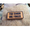 JTG micro Two Words One Finger Patch, coyote brown / JTG 3D Rubber Patch