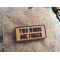 JTG micro Two Words One Finger Patch, coyote brown / JTG 3D Rubber Patch