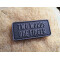 JTG micro Two Words One Finger Patch, blackops / JTG 3D Rubber Patch
