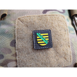 JTG Wappen Sachsen, 30mm Patch / JTG 3D Rubber Patch