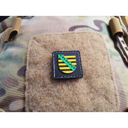 JTG Wappen Sachsen, 30mm Patch / JTG 3D Rubber Patch