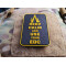 JTG Keep Calm and use your EDC Patch, signalyellow on black, JTG 3D Rubber Patch
