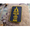 JTG Keep Calm and use your EDC Patch, signalyellow on black, JTG 3D Rubber Patch