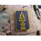 JTG Keep Calm and use your EDC Patch, signalyellow on black, JTG 3D Rubber Patch