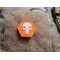 JTG Punisher “YOU ARE NOT ALONE” Patch, orange-white, Hexagon Patch, JTG 3D Rubber Patch