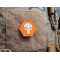 JTG Punisher “YOU ARE NOT ALONE” Patch, orange-white, Hexagon Patch, JTG 3D Rubber Patch