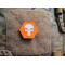 JTG Punisher “YOU ARE NOT ALONE” Patch, orange-white, Hexagon Patch, JTG 3D Rubber Patch