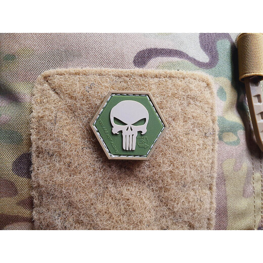 JTG Punisher “YOU ARE NOT ALONE” Patch, multicam, Hexagon Patch, JTG 3D Rubber Patch
