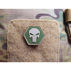 JTG Punisher “YOU ARE NOT ALONE” Patch, multicam, Hexagon Patch, JTG 3D Rubber Patch